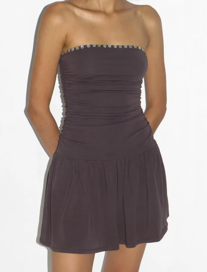 Jayne Dark Brown Women Paloma Wool Dresses