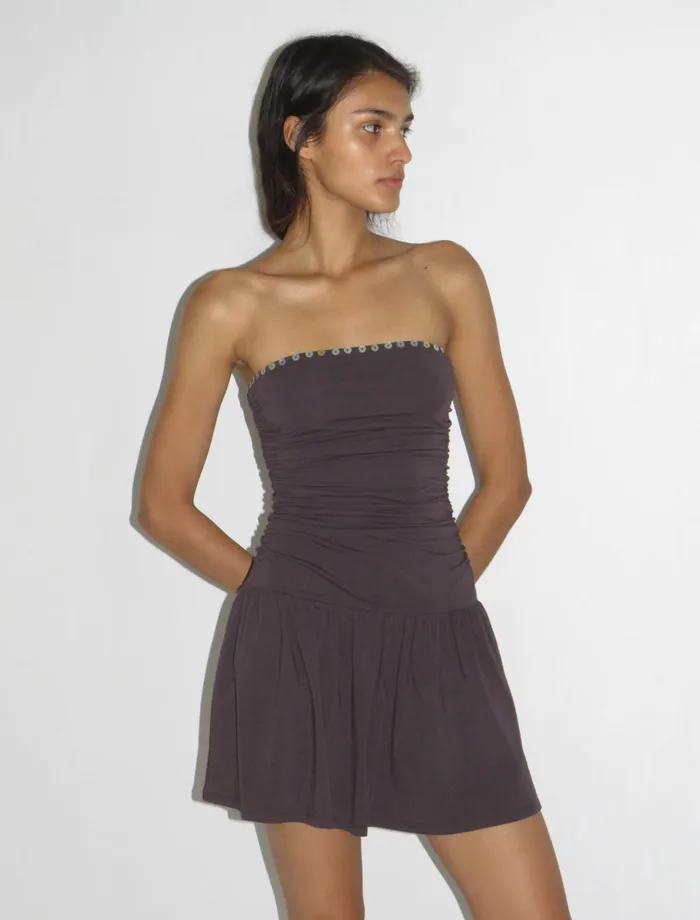 Jayne Dark Brown Women Paloma Wool Dresses