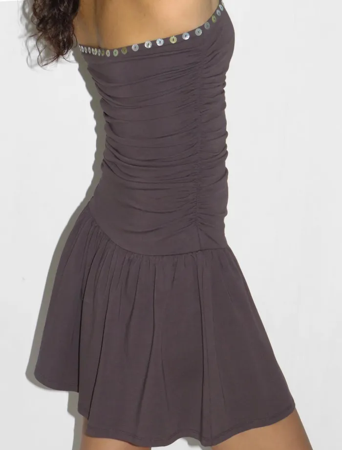Jayne Dark Brown Women Paloma Wool Dresses