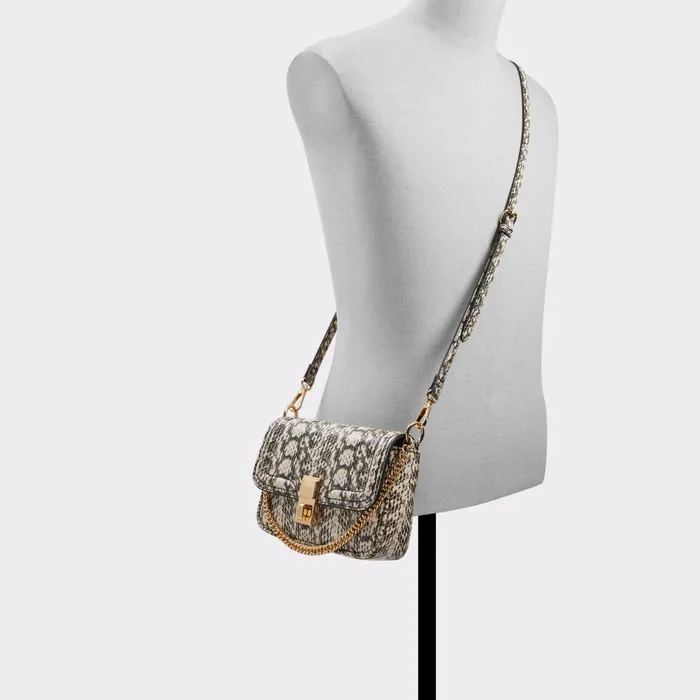 Johnax Black Synthetic Snake Women ALDO Crossbody Bags