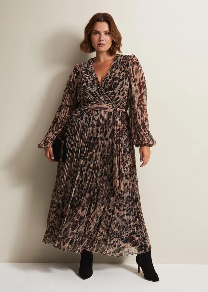 Jovie Leopard Print Plisse Maxi Dress Multicoloured Women Phase Eight Dresses Jovie Leopard Print Plisse Maxi Dress Multicoloured Women Phase Eight Dresses