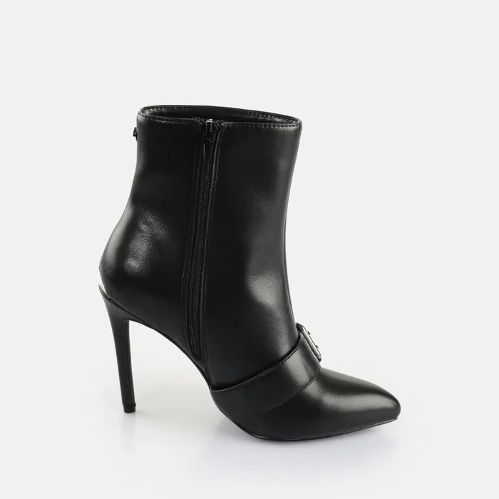 Juliet Bootie Belt Black Buffalo Boots and AnkleBoots