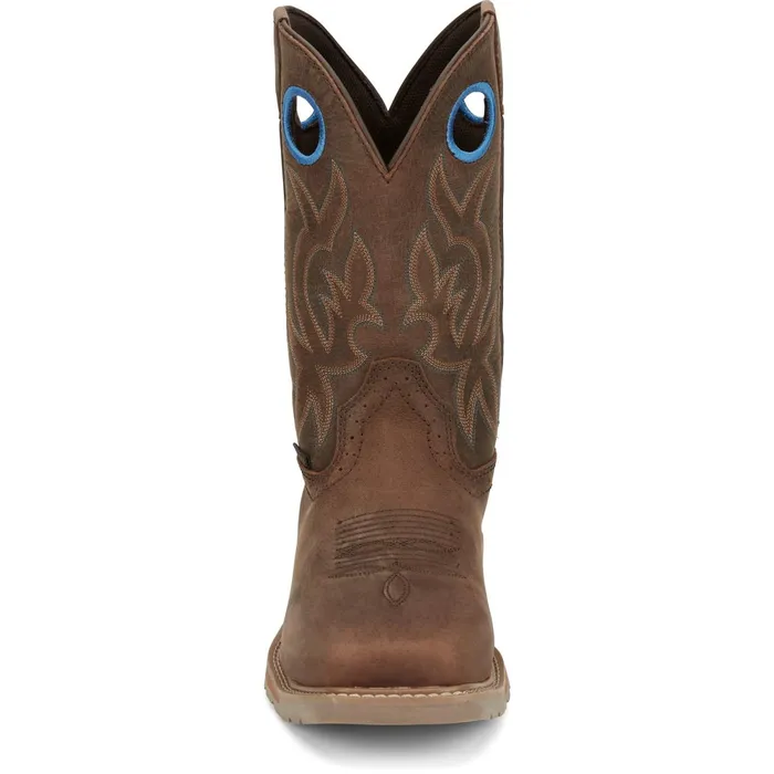 Justin Boots All Around 11034 Steel Toe Waterproof Work Boot Walnut Brown brown Men Work