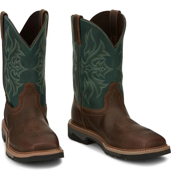 Justin Boots Bolt 11034 Composite Toe Waterproof Work Boot Tan Men Work
