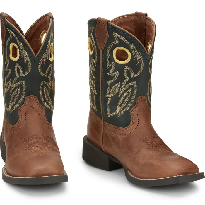 Justin Boots Bowline Western Boot Brown Kids Western