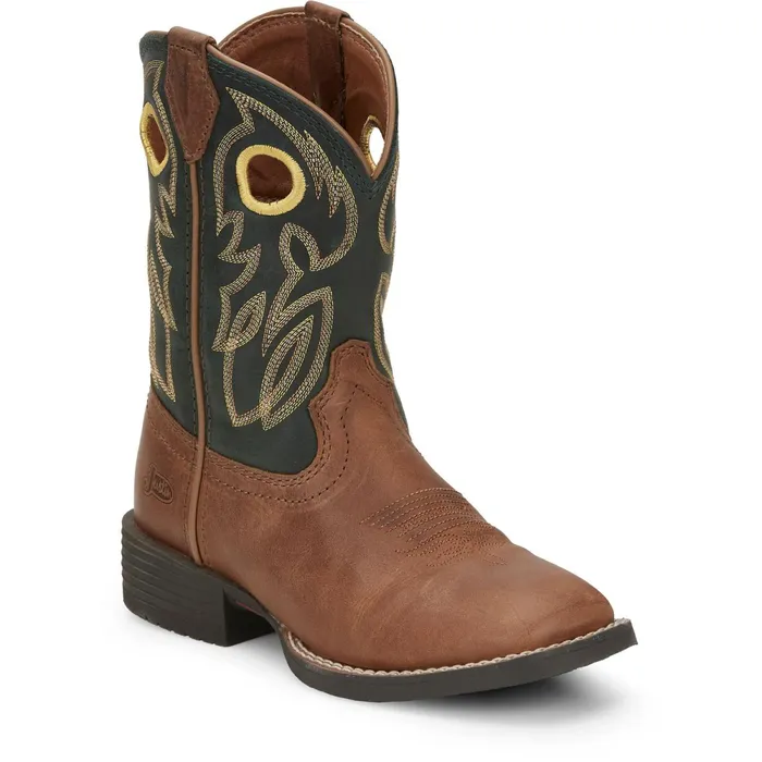 Justin Boots Bowline Western Boot Brown Kids Western