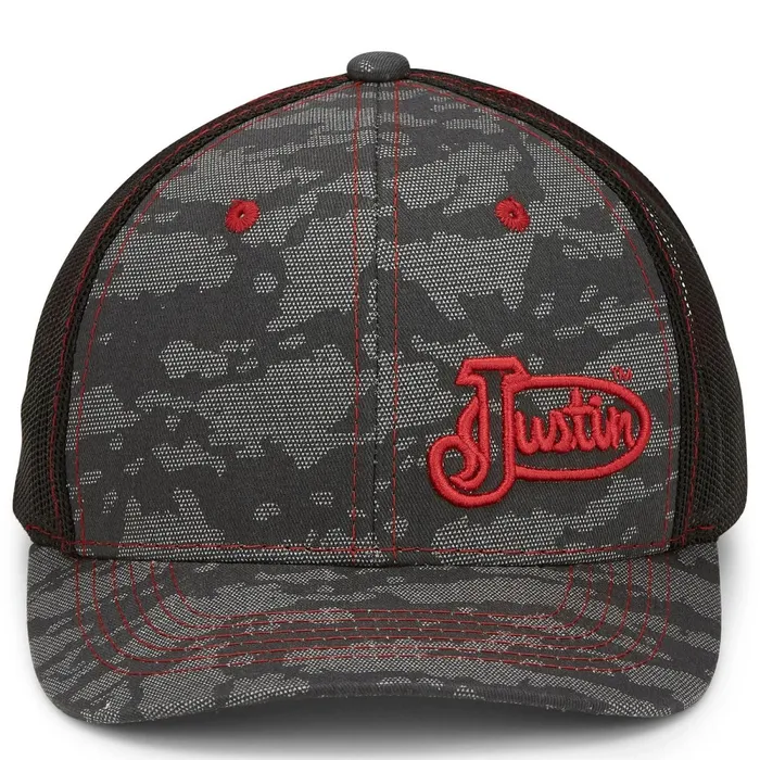Justin Boots Camo Cap Grey Camo camo MenWomen Hats and Caps