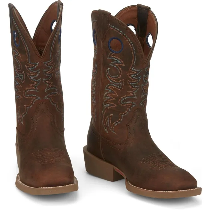 Justin Boots Muley 12034 Western Boot Coffee Brown brown Men Western