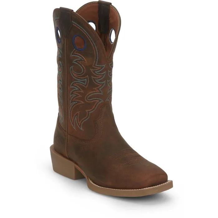 Justin Boots Muley 12034 Western Boot Coffee Brown brown Men Western