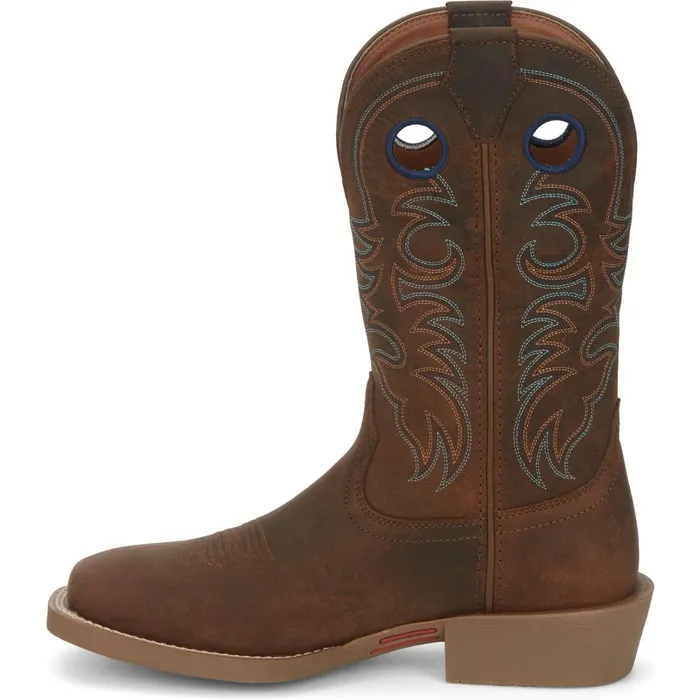 Justin Boots Muley 12034 Western Boot Coffee Brown brown Men Western
