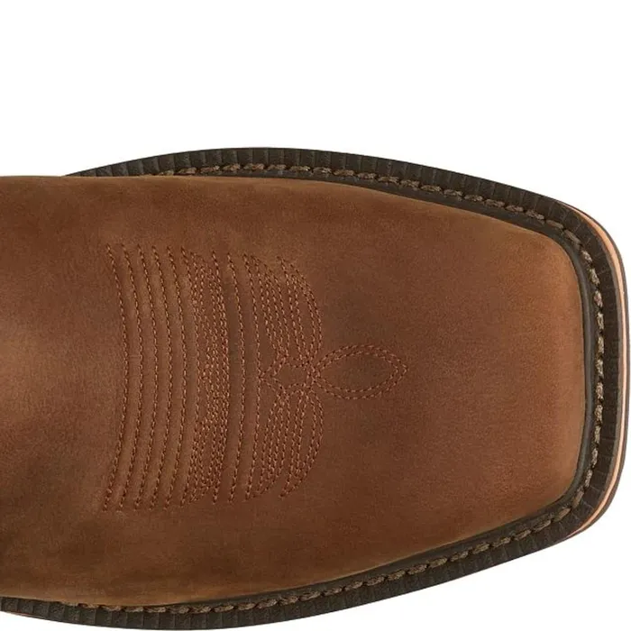 Justin Boots Resistor 11034 Waterproof Nano Composite Toe Work Boot Rustic Brown brown Men Work