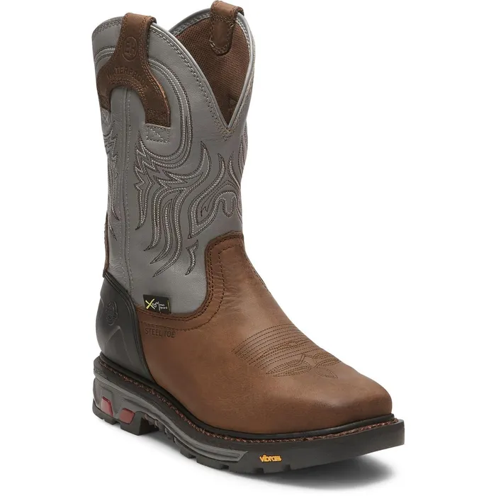 Justin Boots Tanker 11034 Steel Toe Work Boot Timber Brown brown Men Work