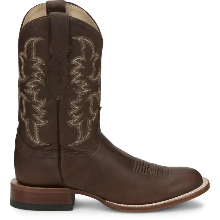 Justin Boots Wayne 11034 Western Boot Chocolate Fargo brown Men Western