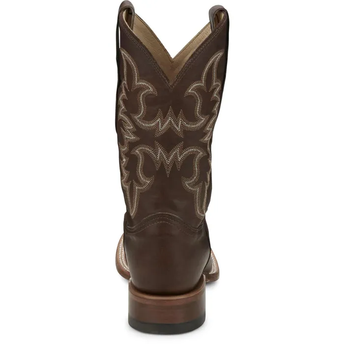 Justin Boots Wayne 11034 Western Boot Chocolate Fargo brown Men Western