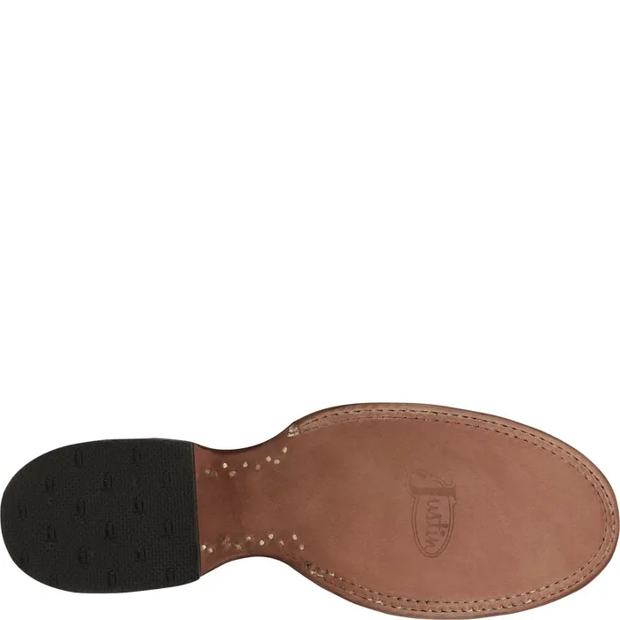 Justin Boots Wayne 11034 Western Boot Chocolate Fargo brown Men Western