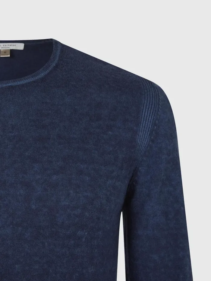 JV ESSENTIALS Men John Varvatos PETE CREW NECK SWEATER Med Grey