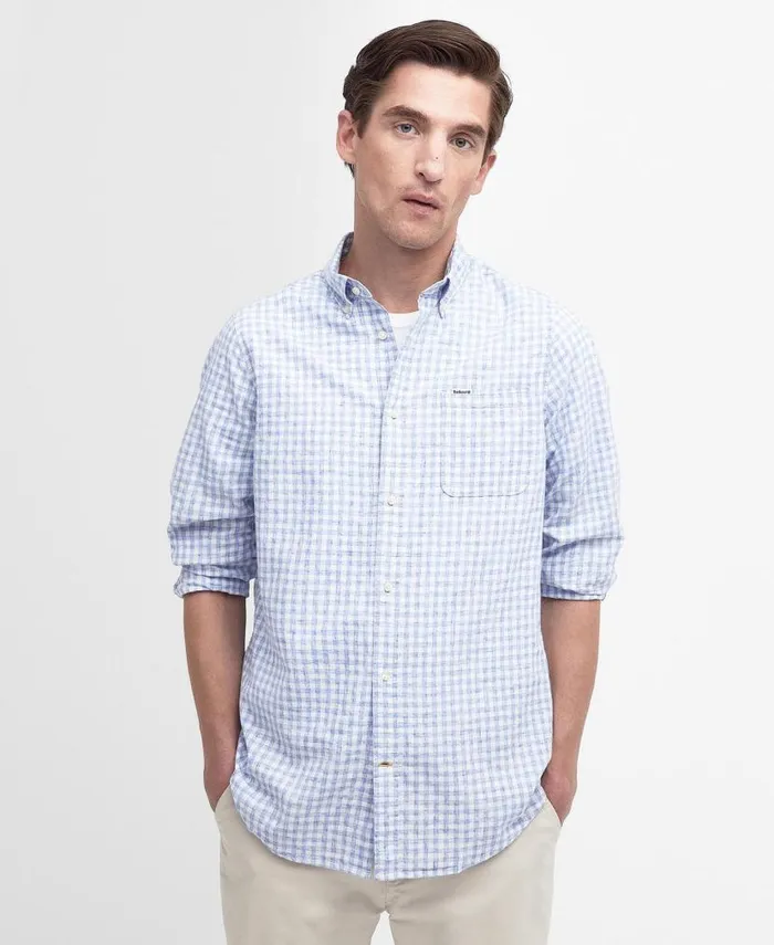 Kanehill Tailored Shirt Agave Green Men Barbour Shirts