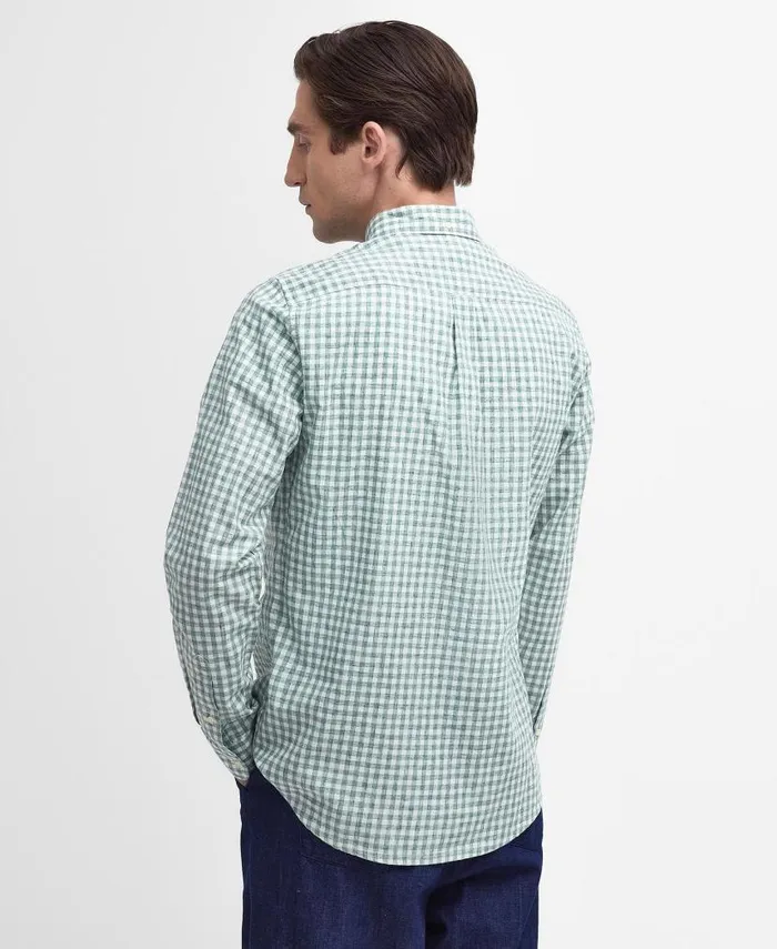 Kanehill Tailored Shirt Agave Green Men Barbour Shirts