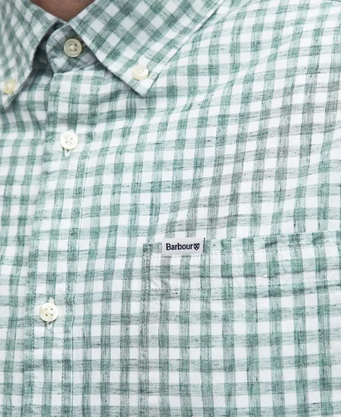 Kanehill Tailored Shirt Agave Green Men Barbour Shirts