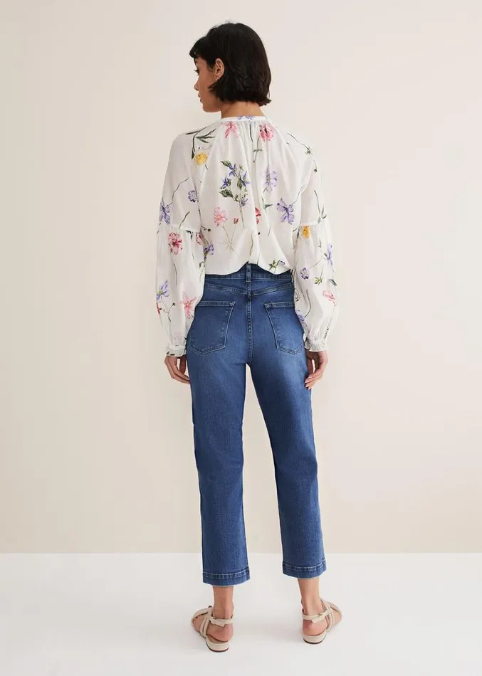 Karlie Straight Leg Jeans Mid Wash Women Phase Eight Trousers