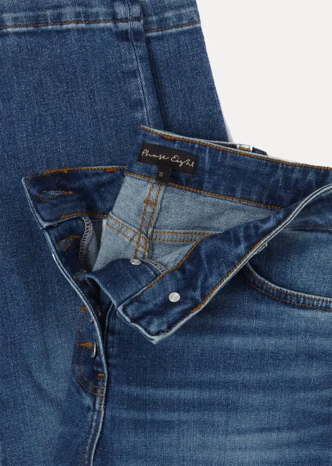 Karlie Straight Leg Jeans Mid Wash Women Phase Eight Trousers
