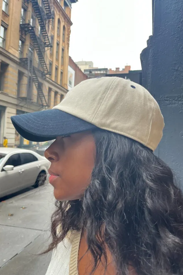 Katherine Baseball Cap Ivory Women Brandy Melville Hats and Caps