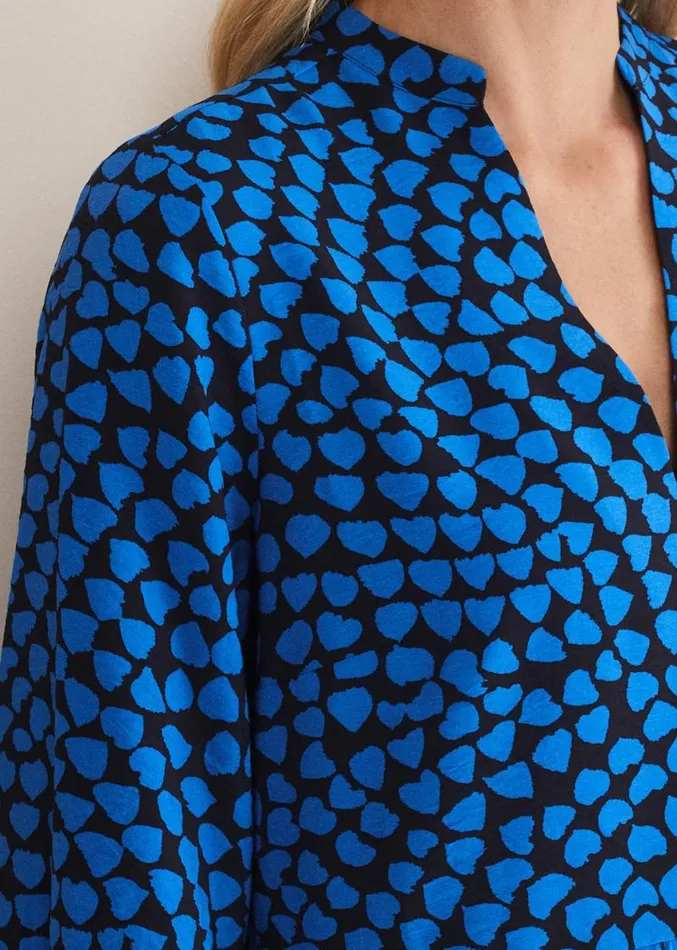 Kesia Heart Swing Dress Bright Blue Women Phase Eight Dresses
