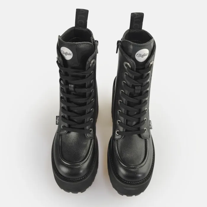 Killah Lace Up Mid Black Buffalo Platforms Killah Lace Up Mid Black Buffalo Platforms