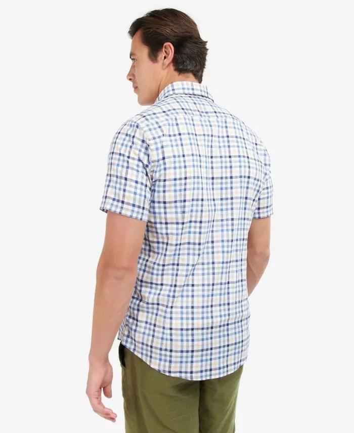 Kinson Tailored ShortSleeved Shirt Classic Pink Men Barbour Shirts