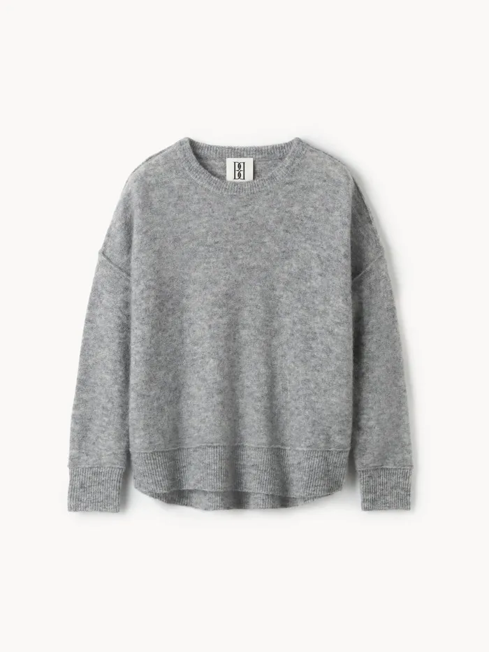 Knitwear Women By Malene Birger Biagiorms Sweater Grey Melange