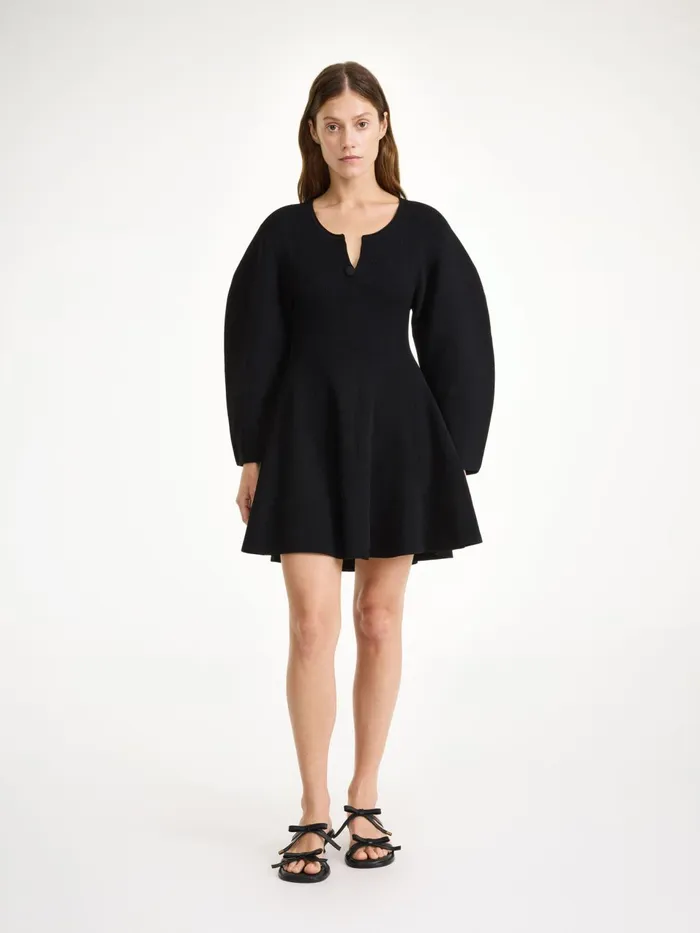Knitwear Women By Malene Birger Francesa Mini Dress Black
