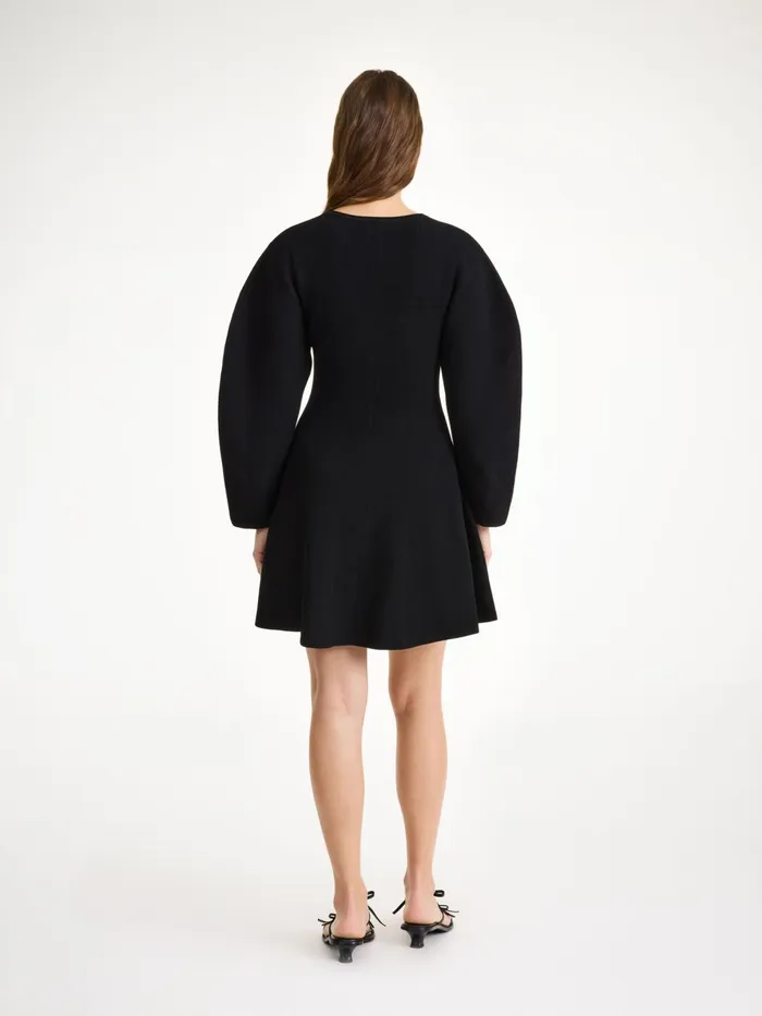 Knitwear Women By Malene Birger Francesa Mini Dress Black