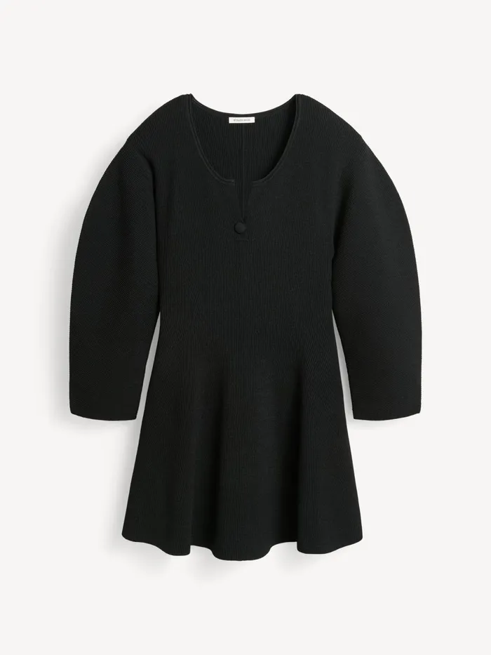 Knitwear Women By Malene Birger Francesa Mini Dress Black