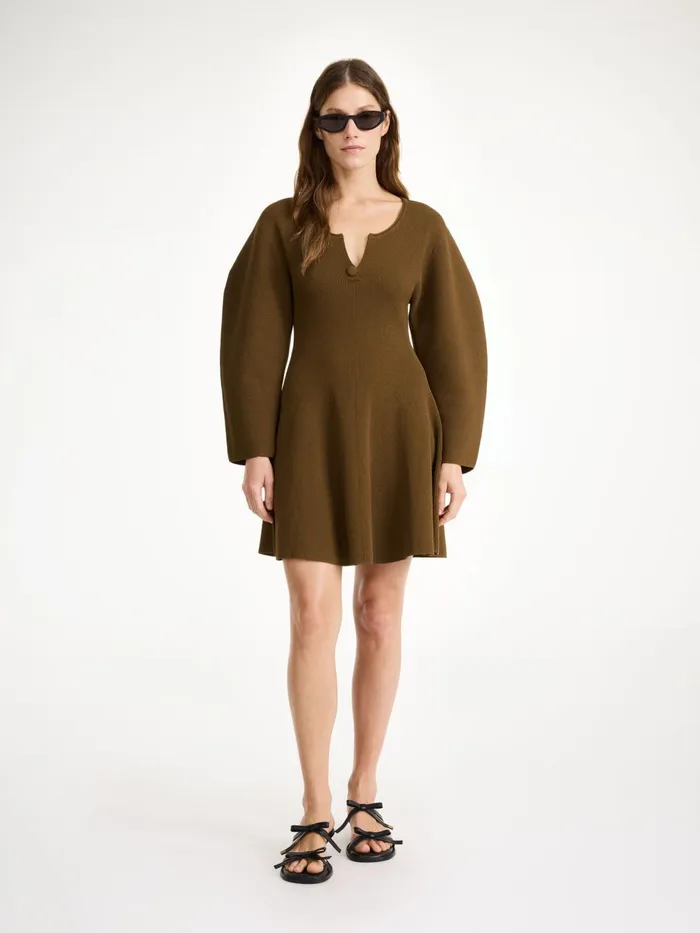 Knitwear Women By Malene Birger Francesa Mini Dress Shitake