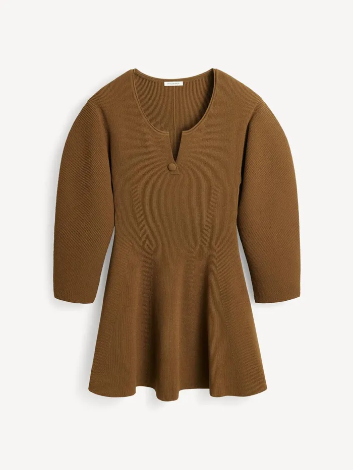 Knitwear Women By Malene Birger Francesa Mini Dress Shitake