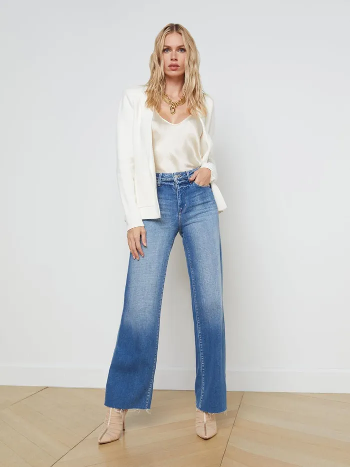 L039Agence Blazers and Jackets Women Lacey Knit Blazer Ivoryivory L039Agence Blazers and Jackets Women Lacey Knit Blazer Ivoryivory