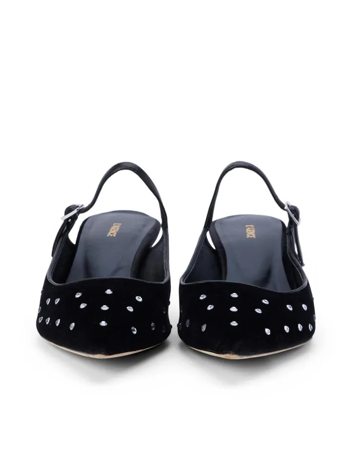 L039Agence Heels Women Edith Velvet Mule Blackvelvet Blue L039Agence Heels Women Edith Velvet Mule Blackvelvet Blue