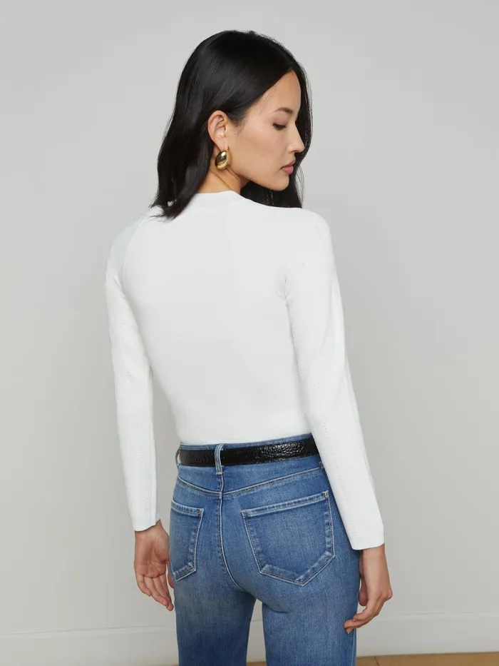 L039Agence Knitwear Women Gretchen Pullover Whitegold L039Agence Knitwear Women Gretchen Pullover Whitegold