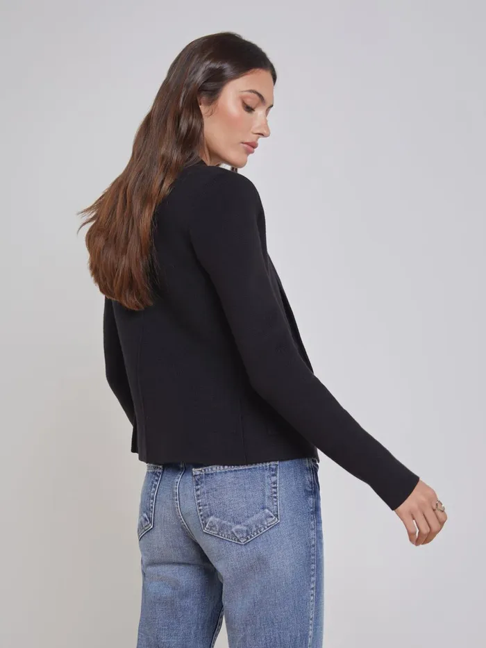 L039Agence Knitwear Women Sofia Knit Blazer Black L039Agence Knitwear Women Sofia Knit Blazer Black
