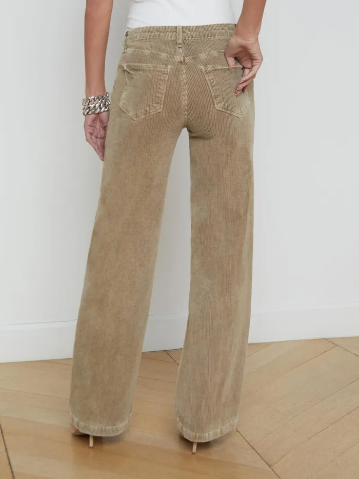 L039Agence Matching Sets Women Scottie Corduroy Jean Barrel