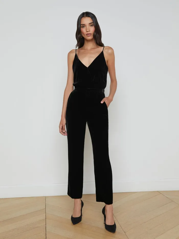 L039Agence Pants Women Rebel Velvet Trouser Black