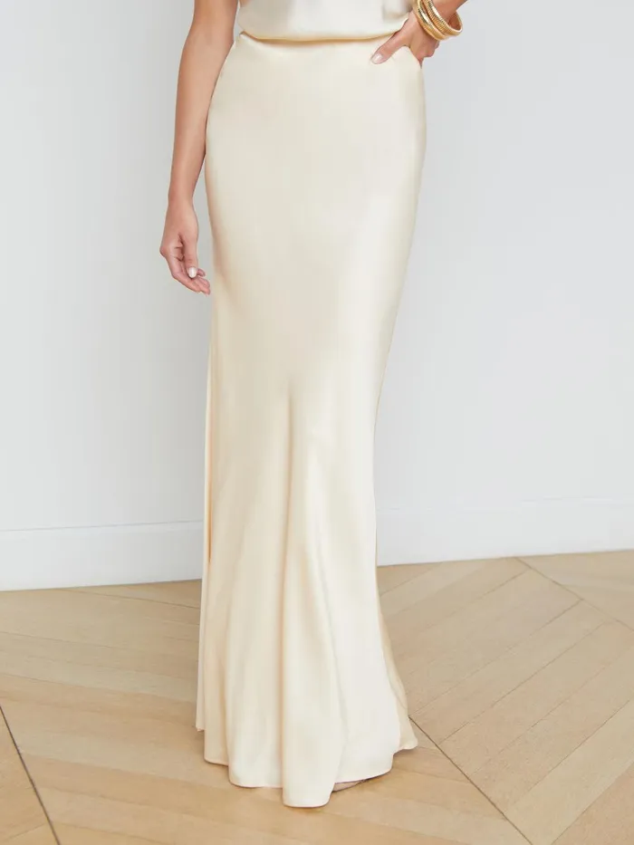 L039Agence Skirts Women Zeta Maxi Skirt Pearl L039Agence Skirts Women Zeta Maxi Skirt Pearl