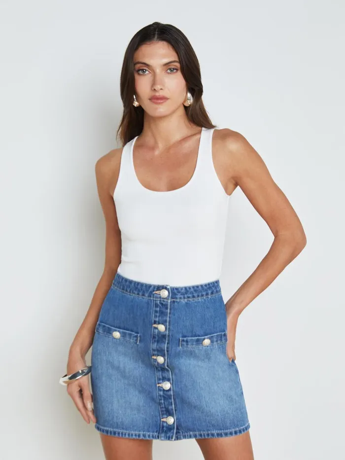 L039Agence Tees Women Adira Tank White