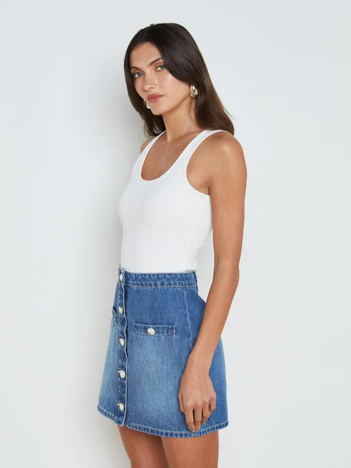 L039Agence Tees Women Adira Tank White L039Agence Tees Women Adira Tank White