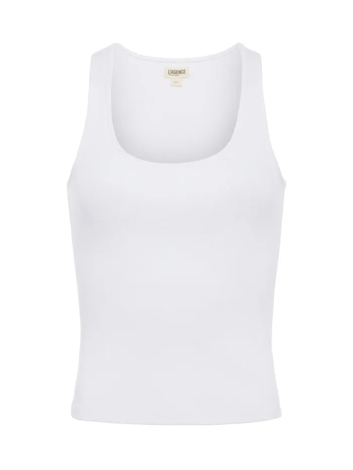 L039Agence Tees Women Adira Tank White L039Agence Tees Women Adira Tank White