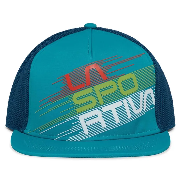 La Sportiva Hats and Beanies Trucker Hat Stripe Evo LagoonStorm Blue 8211 MenWomen