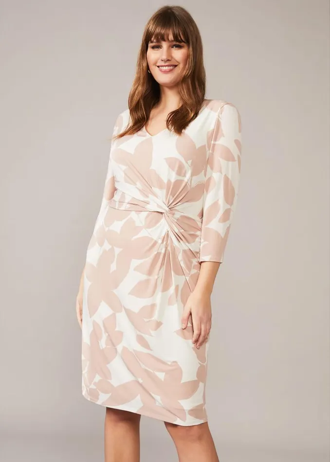 Lana Leaf Print Dress Ivorynatural Women Phase Eight Dresses