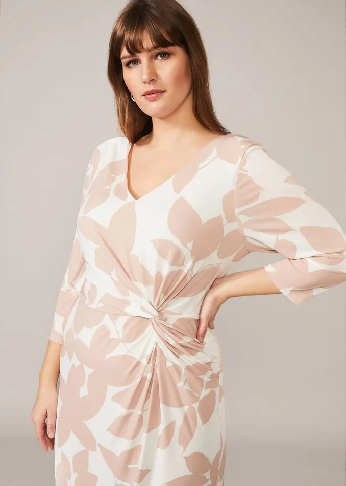 Lana Leaf Print Dress Ivorynatural Women Phase Eight Dresses