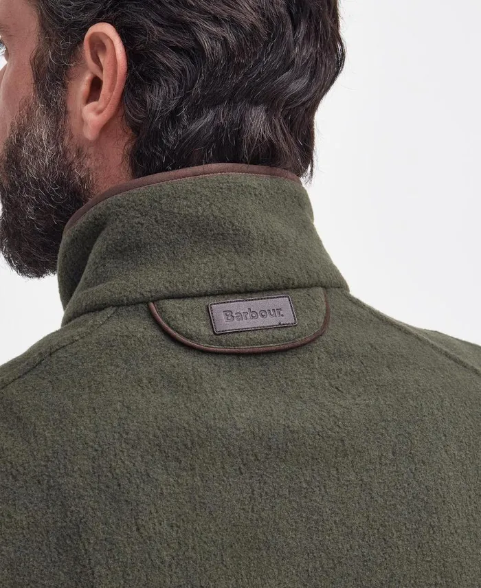 Langdale Fleece Gilet Olive Men Barbour Gilets and Liners