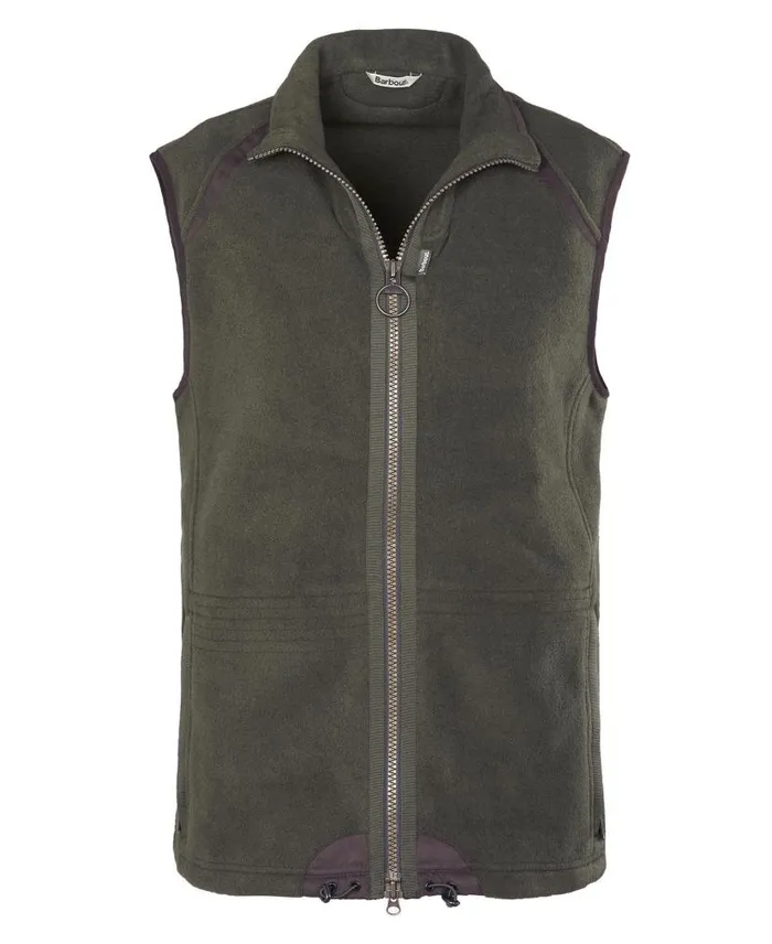 Langdale Fleece Gilet Olive Men Barbour Gilets and Liners
